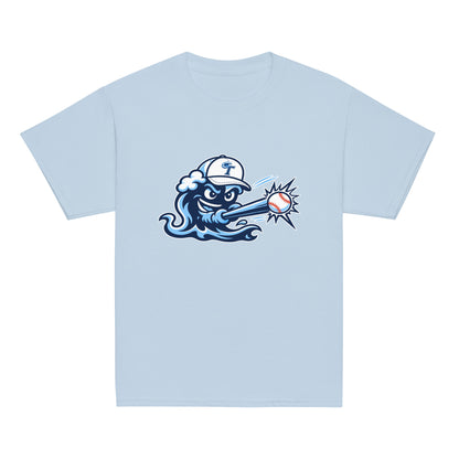 Classic | Youth T Shirt | Long Island Tides Baseball | Mascot Logo