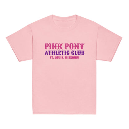 Classic | Youth T Shirt | Pink Pony Athletic Club | Athletic Wordmark Logo