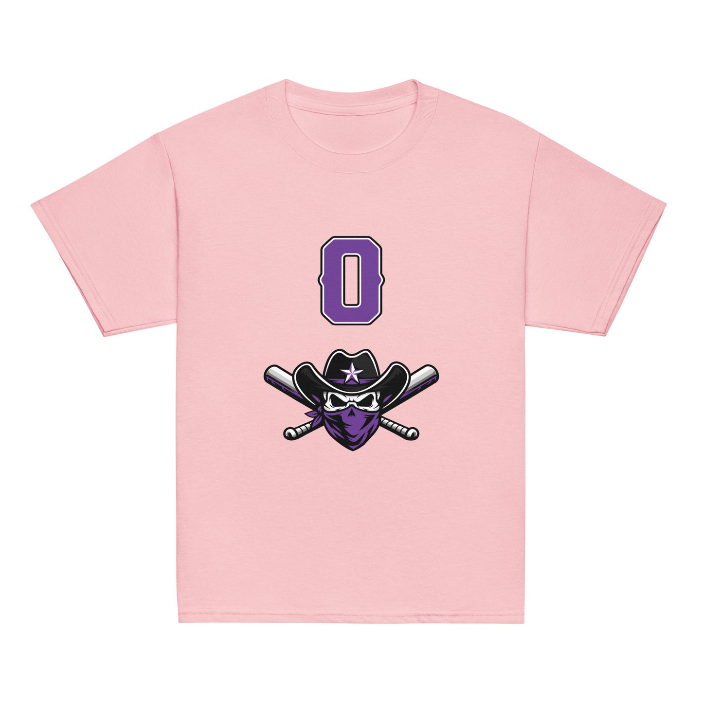 Classic | Youth T Shirt | Carolina Outlaws Baseball | Purple Renegades Logo