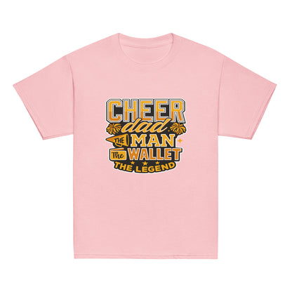 Classic | Youth T Shirt | Sunset Surge All-Star Cheerleading | Cheer Dad Legend Logo