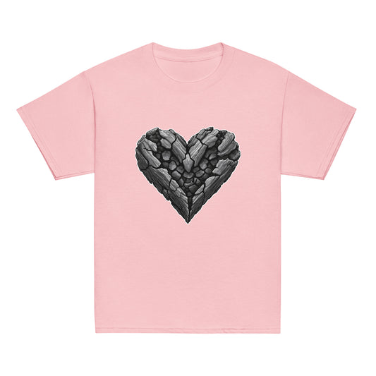 Classic | Youth T Shirt | Obsidian Heartbeat | Emblem Logo