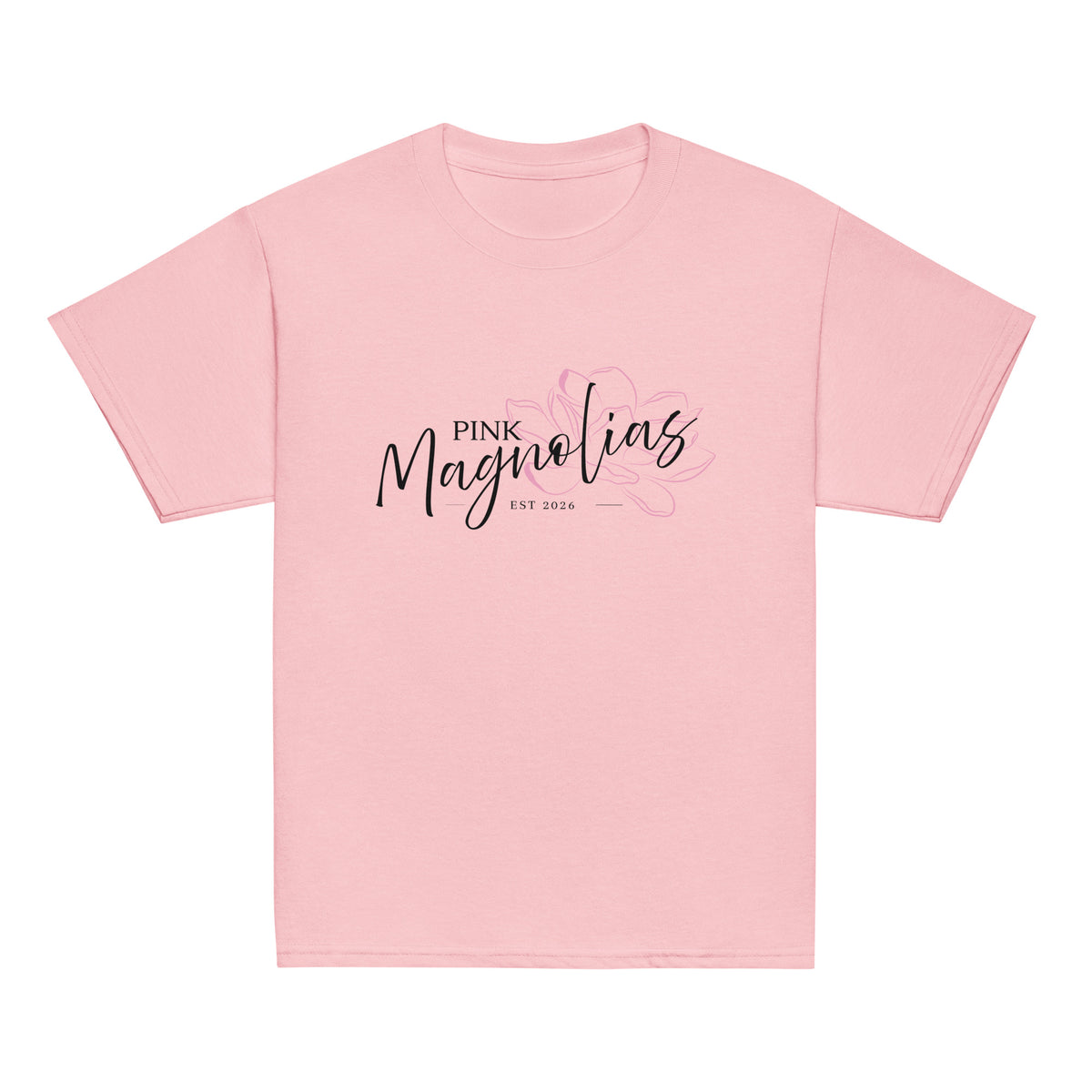 Classic | Youth T Shirt | Pink Magnolias Dance | Lettermark Logo