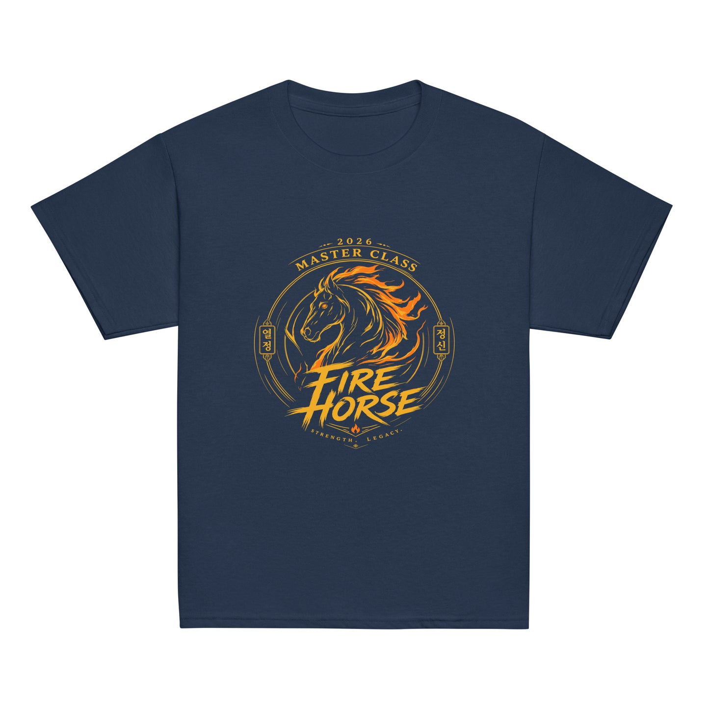 Classic | Youth T Shirt | Fire Horse Masters | Crest Logo