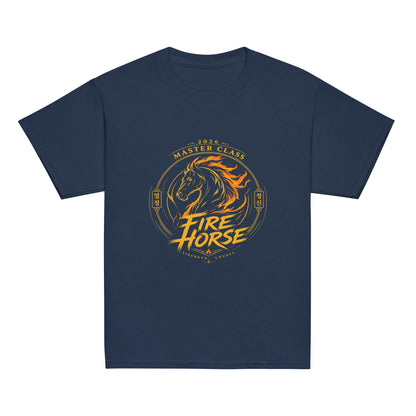 Classic | Youth T Shirt | Fire Horse Masters | Crest Logo