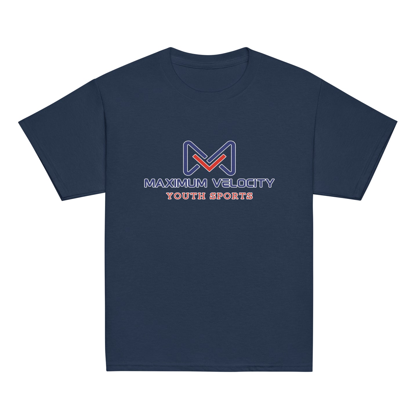 Classic | Youth T Shirt | Maximum Velocity Youth Sports | Emblem Logo