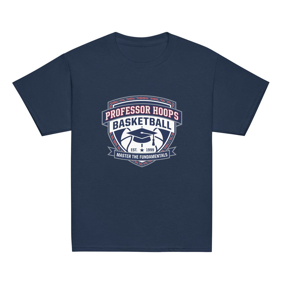 Classic | Youth T Shirt | Professor Hoops Basketball | Crest Logo