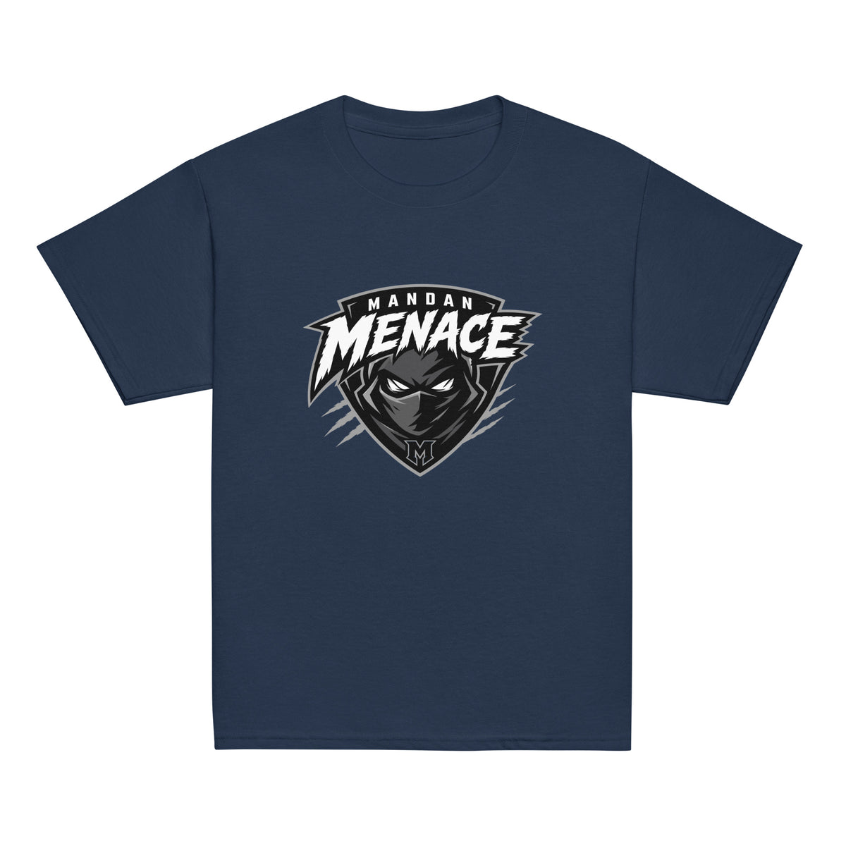 Classic | Youth T Shirt | Mandan Menace | Shield Logo