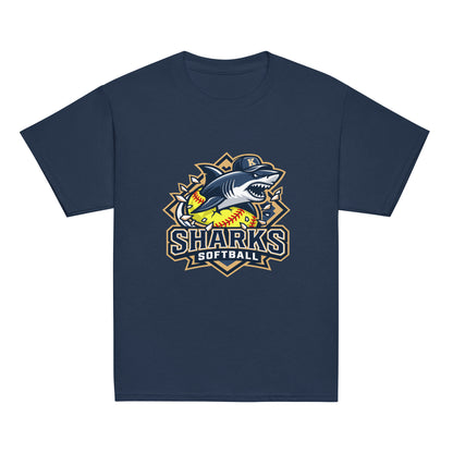 Classic | Youth T Shirt | Sharks Diamond Sports | Crest Logo