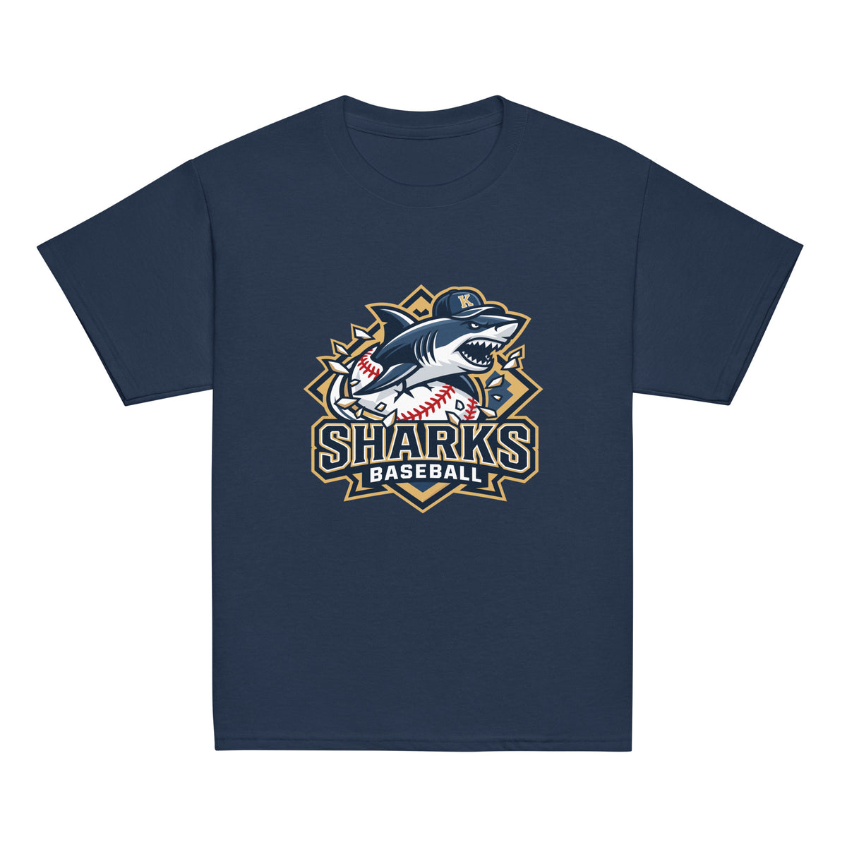 Classic | Youth T Shirt | Sharks Diamond Sports | Valor Logo