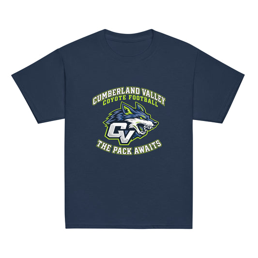 Classic | Youth T Shirt | Cumberland Valley Coyotes Football | Emblem Logo