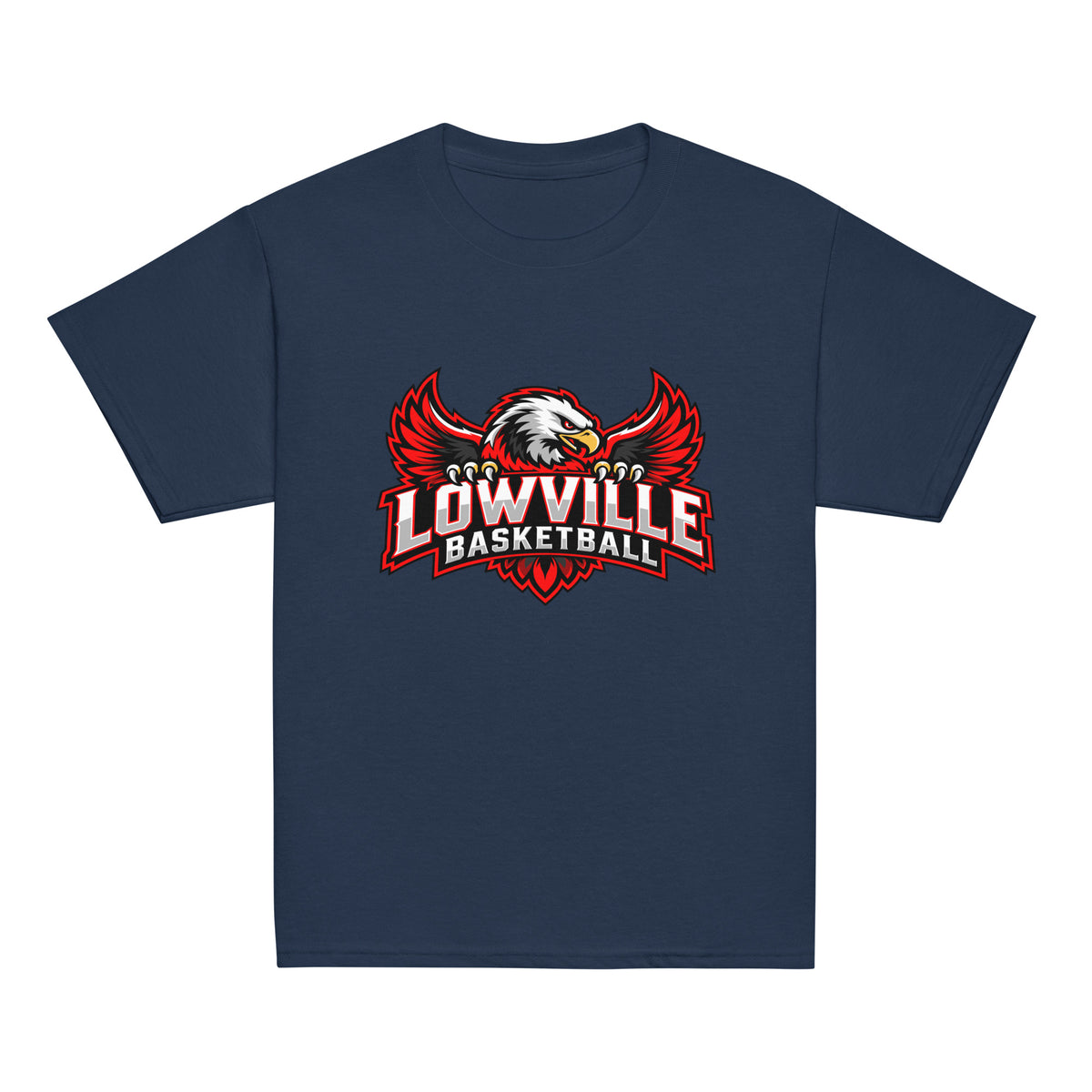 Classic | Youth T Shirt | Lowville Girls Basketball | Emblem Logo
