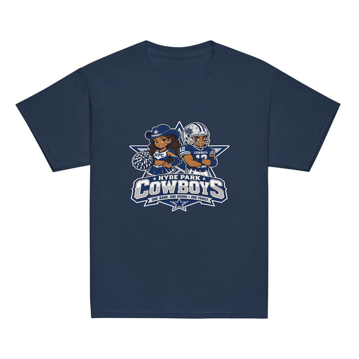 Classic | Youth T Shirt | Hyde Park Cowboys | Vanguard Logo