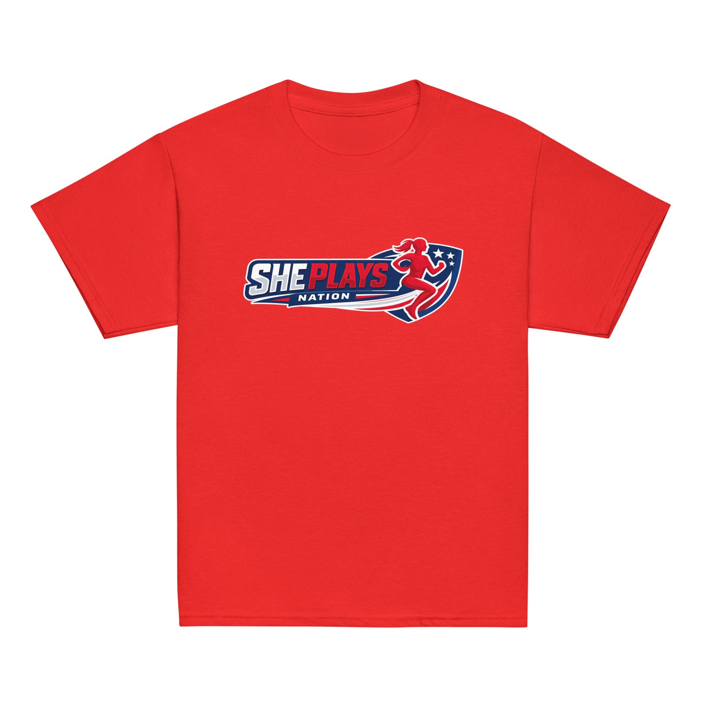 Classic | Youth T Shirt | She Plays Nation | Crest Logo