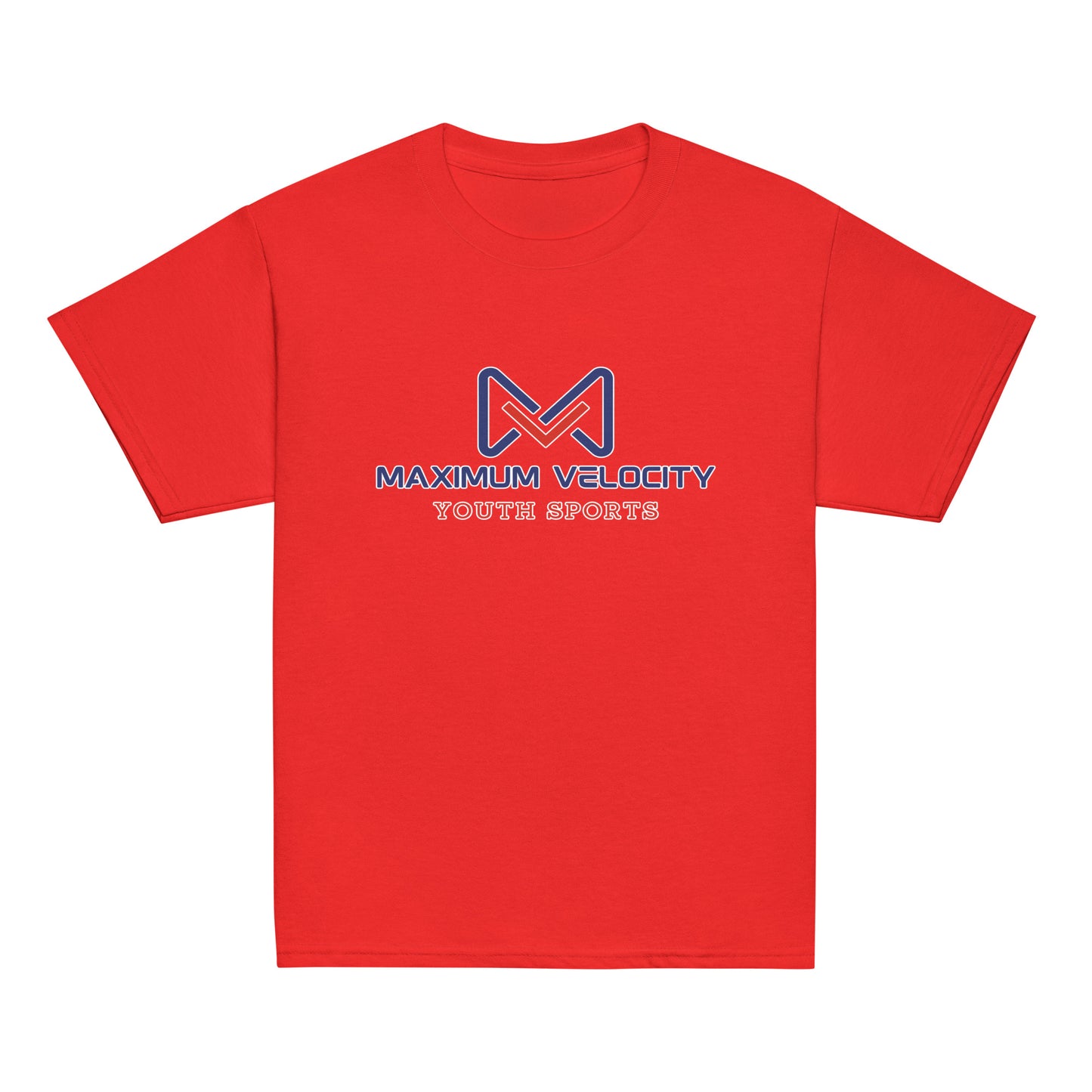 Classic | Youth T Shirt | Maximum Velocity Youth Sports | Emblem Logo