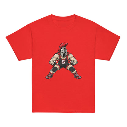 Classic | Youth T Shirt | Spartan Wrestling Club | Mascot Logo