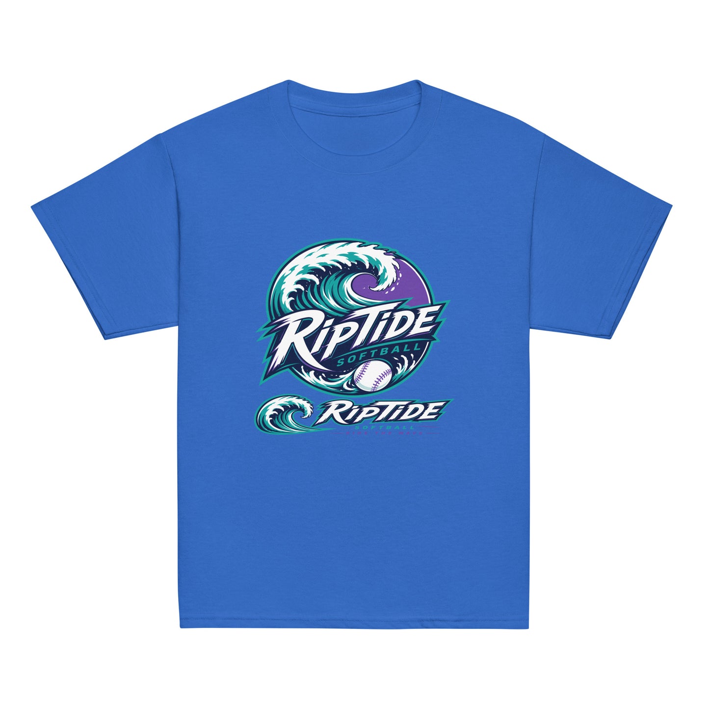 Classic | Youth T Shirt | RipTide Softball | Crest Logo
