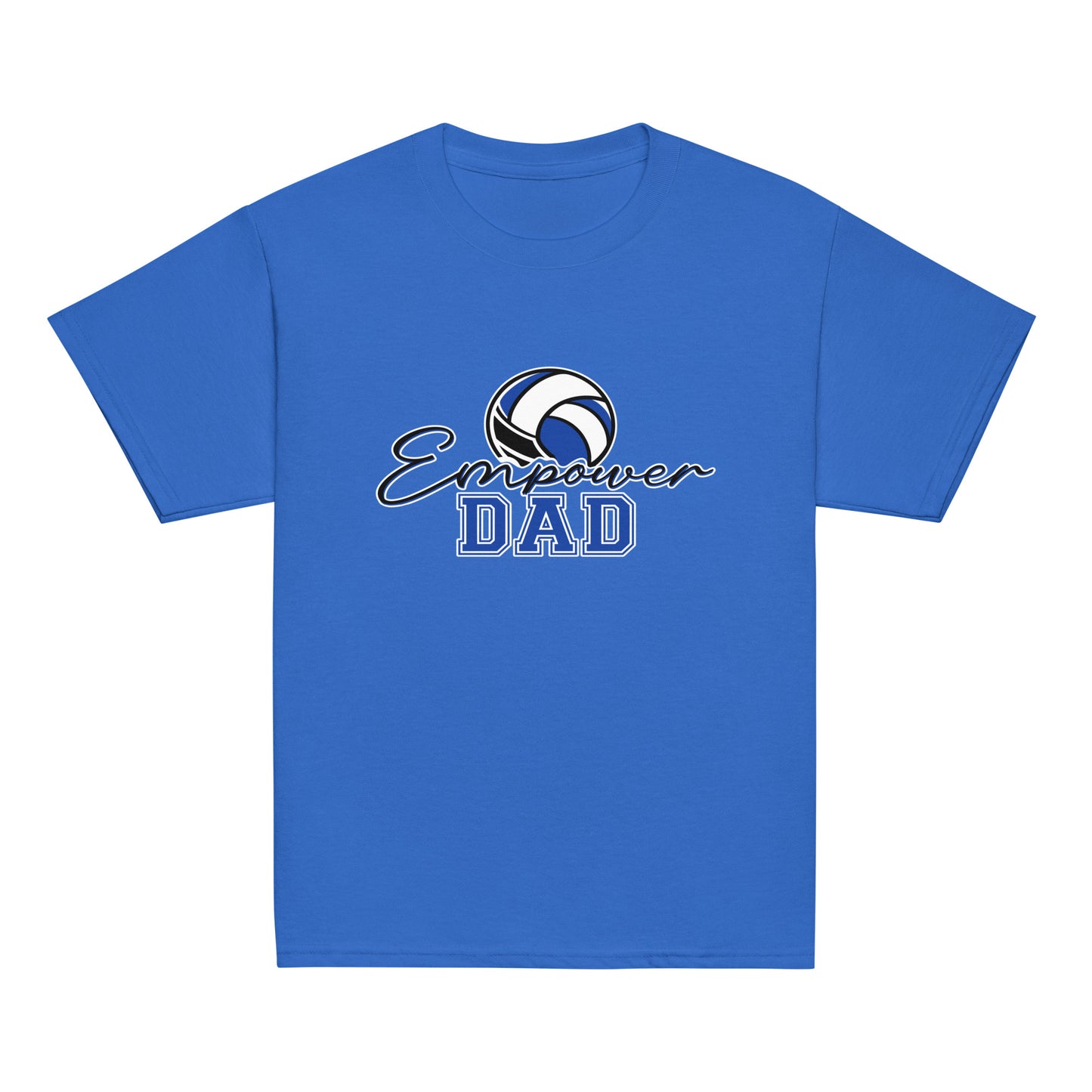 Classic | Youth T Shirt | Empower Volleyball Club | Dad Crest Logo