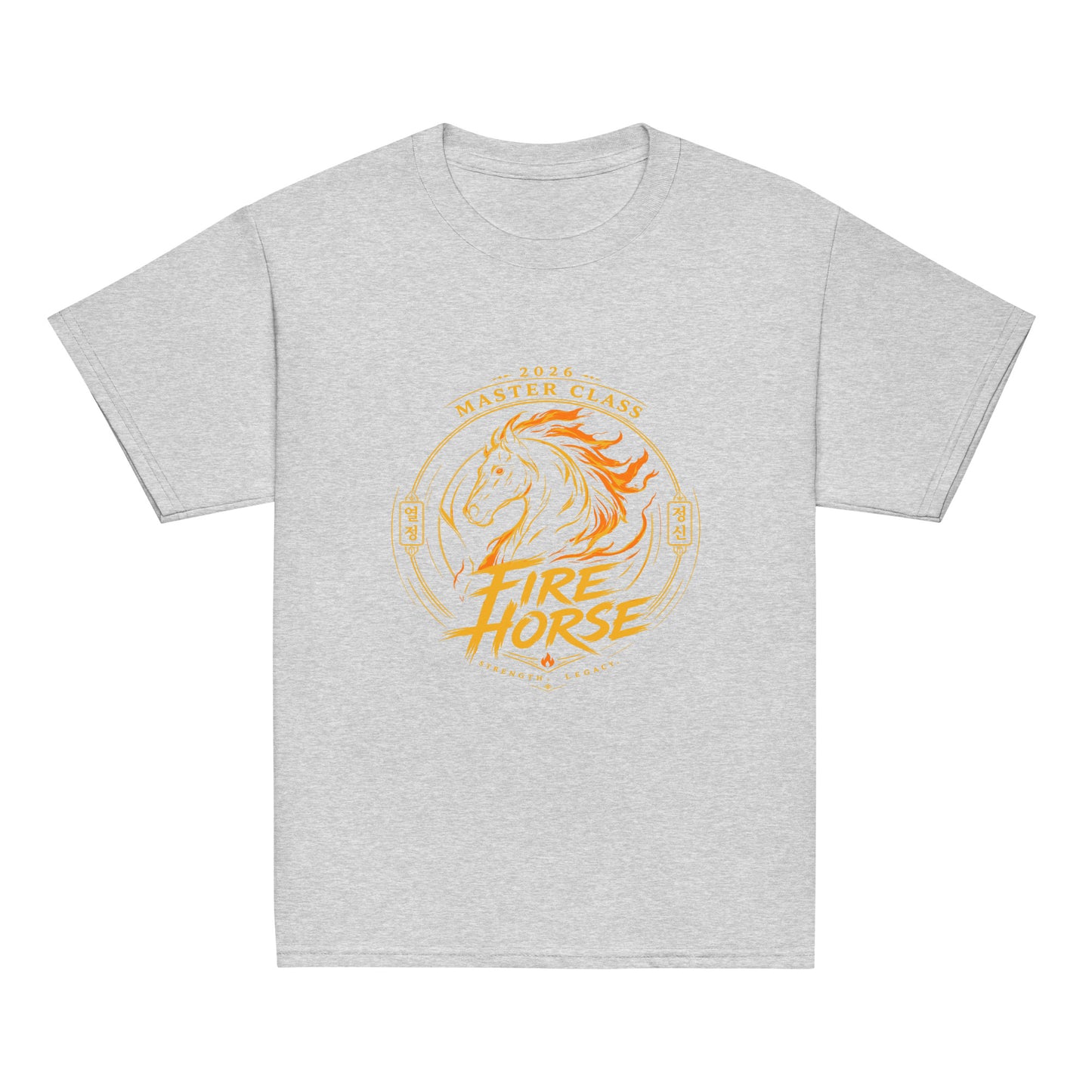 Classic | Youth T Shirt | Fire Horse Masters | Crest Logo