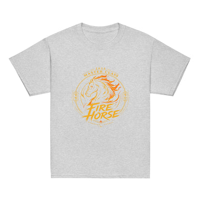 Classic | Youth T Shirt | Fire Horse Masters | Crest Logo