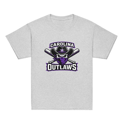 Classic | Youth T Shirt | Carolina Outlaws Baseball | Crest Logo