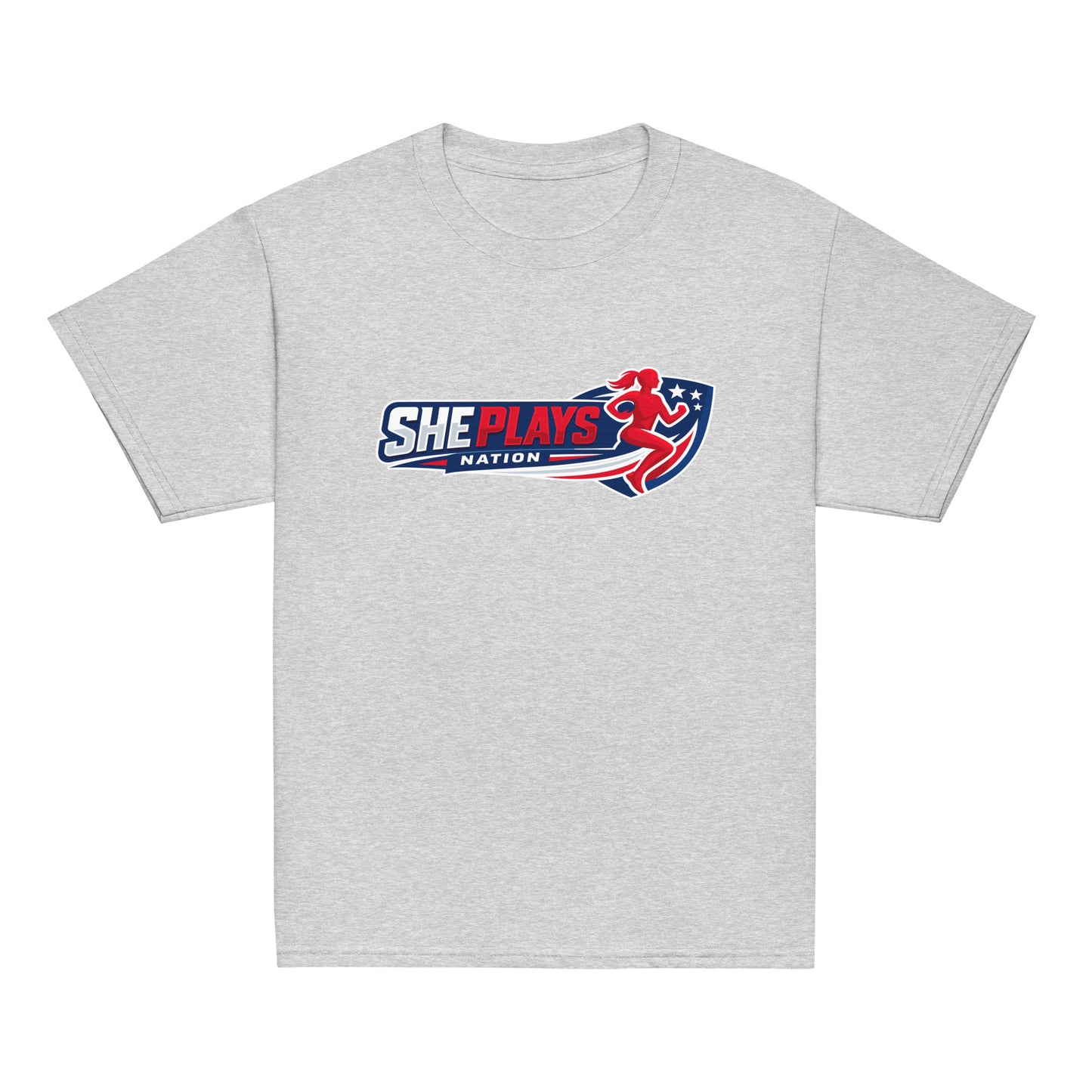 Classic | Youth T Shirt | She Plays Nation | Crest Logo