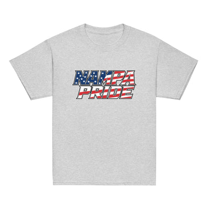 Classic | Youth T Shirt | Nampa Pride | Modern Script Logo