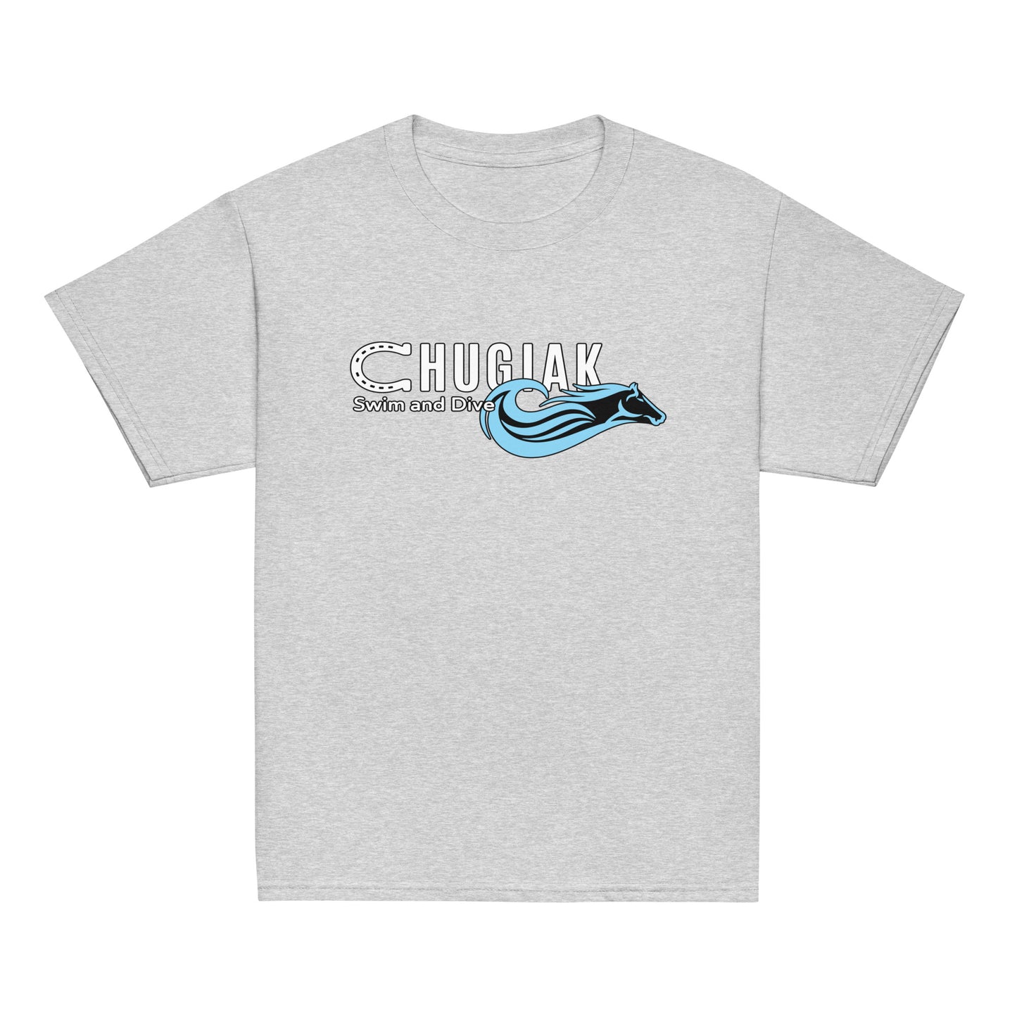 Classic | Youth T Shirt | Chugiak Mustang Swim & Dive | Emblem Logo