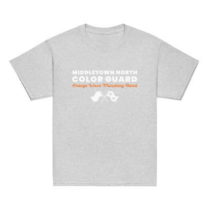 Classic | Youth T Shirt | Orange Wave Marching Band | Modern Script Logo