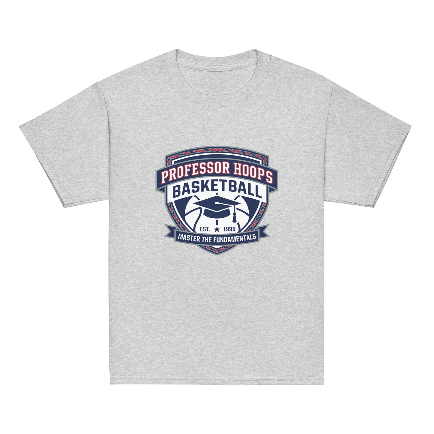 Classic | Youth T Shirt | Professor Hoops Basketball | Crest Logo
