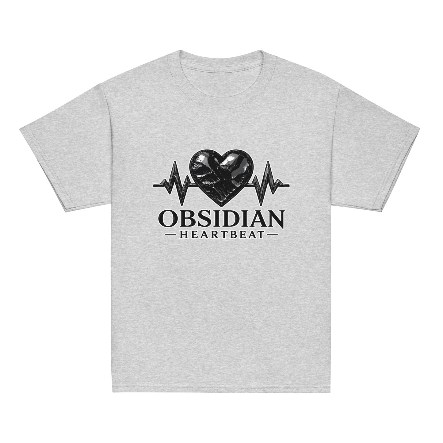 Classic | Youth T Shirt | Obsidian Heartbeat | Pulse Athletics Logo