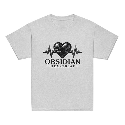 Classic | Youth T Shirt | Obsidian Heartbeat | Pulse Athletics Logo