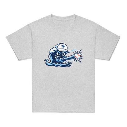 Classic | Youth T Shirt | Long Island Tides Baseball | Mascot Logo