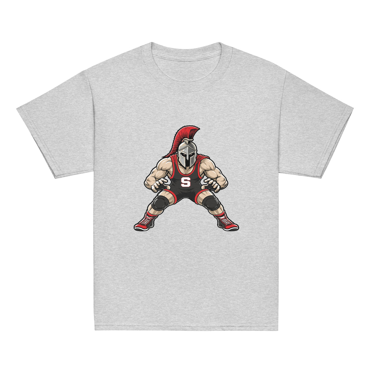 Classic | Youth T Shirt | Spartan Wrestling Club | Mascot Logo