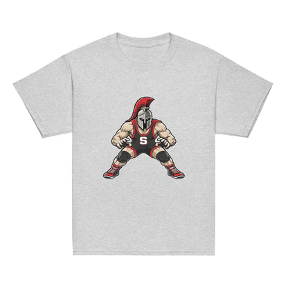 Classic | Youth T Shirt | Spartan Wrestling Club | Mascot Logo