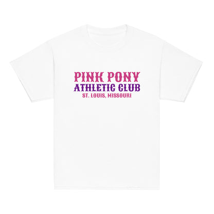 Classic | Youth T Shirt | Pink Pony Athletic Club | Athletic Wordmark Logo