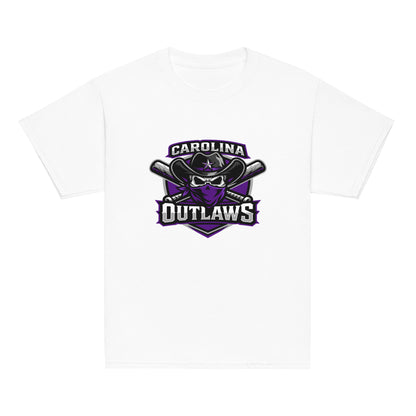 Classic | Youth T Shirt | Carolina Outlaws Baseball | Shield Logo