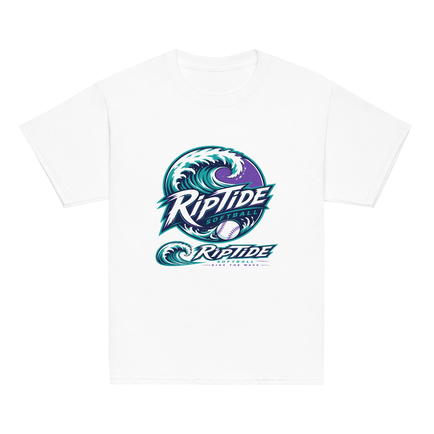 Classic | Youth T Shirt | RipTide Softball | Crest Logo