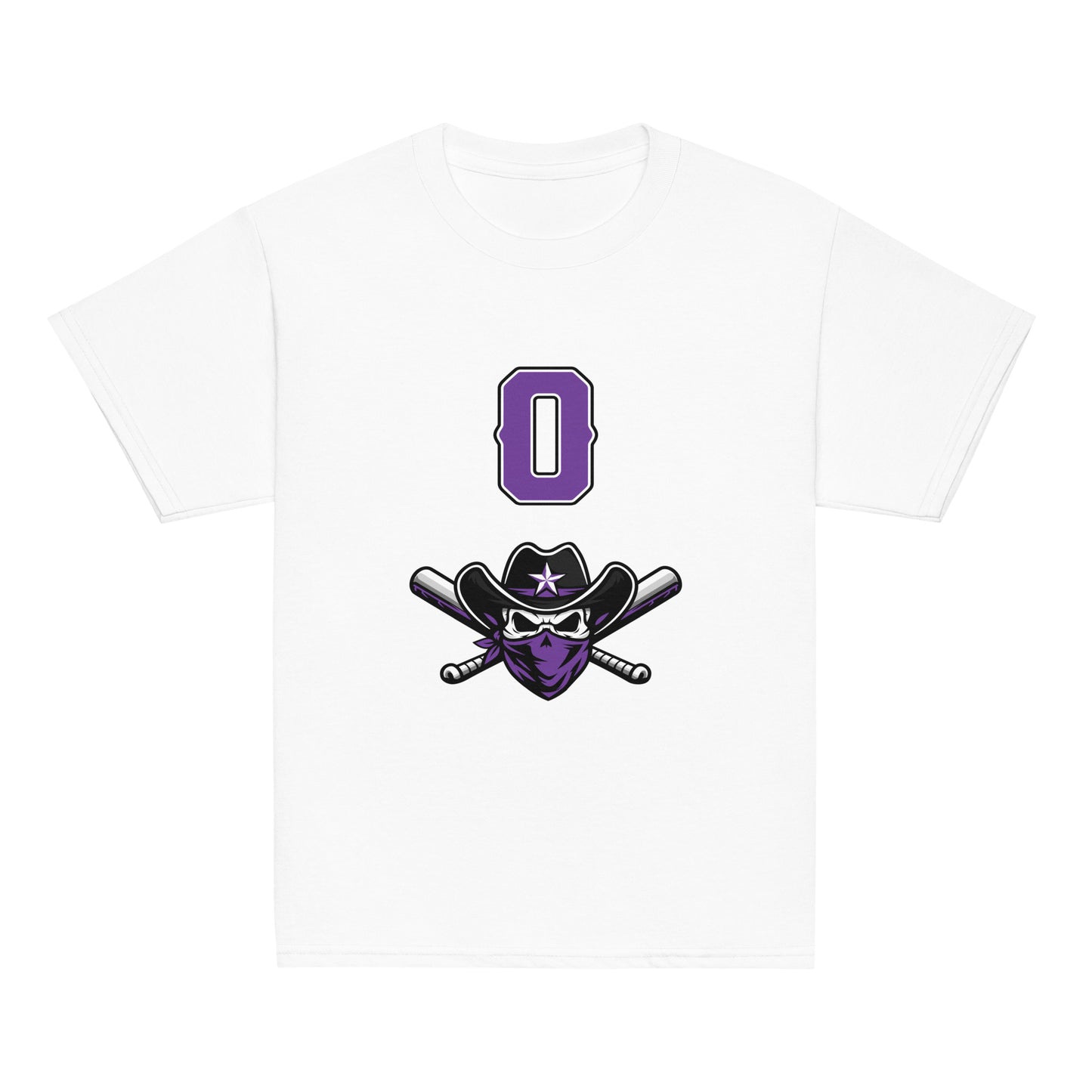 Classic | Youth T Shirt | Carolina Outlaws Baseball | Purple Renegades Logo
