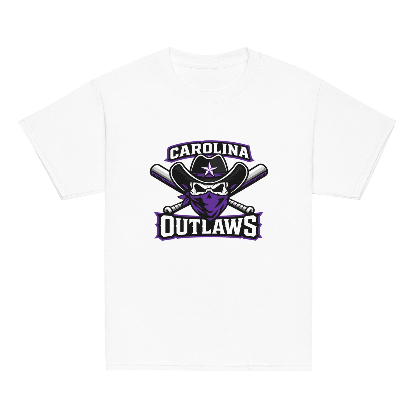 Classic | Youth T Shirt | Carolina Outlaws Baseball | Crest Logo
