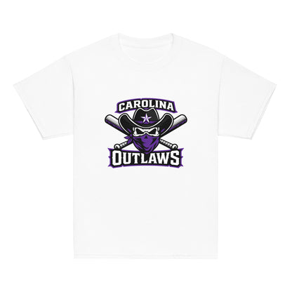 Classic | Youth T Shirt | Carolina Outlaws Baseball | Crest Logo