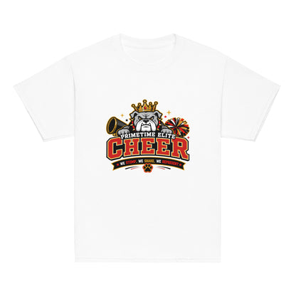 Classic | Youth T Shirt | PTE Bulldog Cheer | Crest Logo