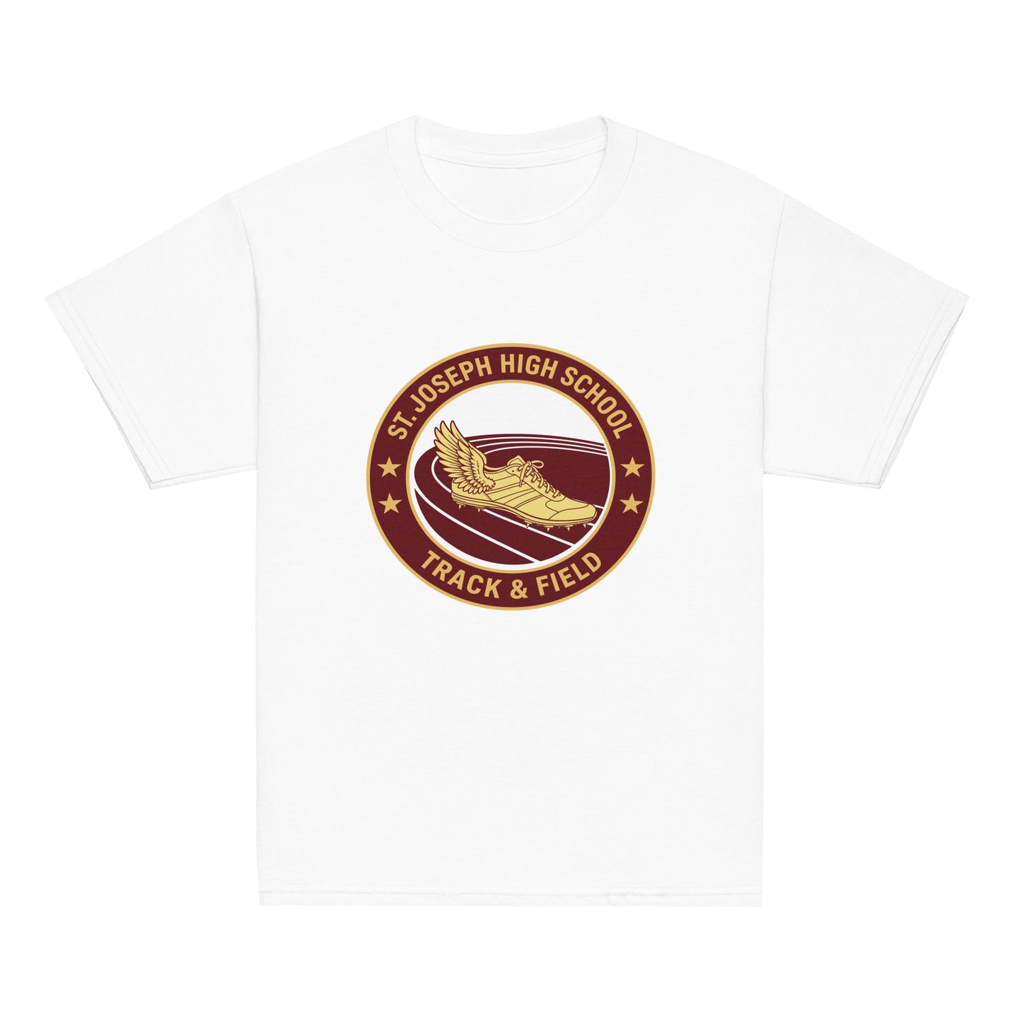 Classic | Youth T Shirt | St. Joseph High School - Track & Field | Badge Logo