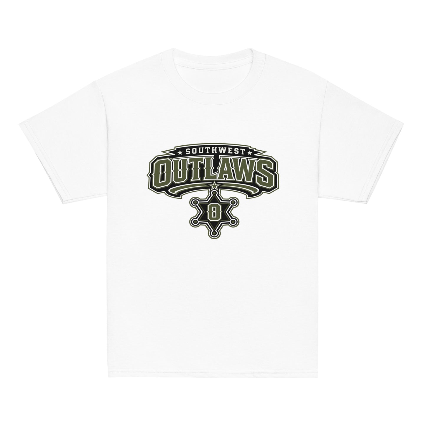 Classic | Youth T Shirt | Southwest Outlaws | Frontier Athletics Logo