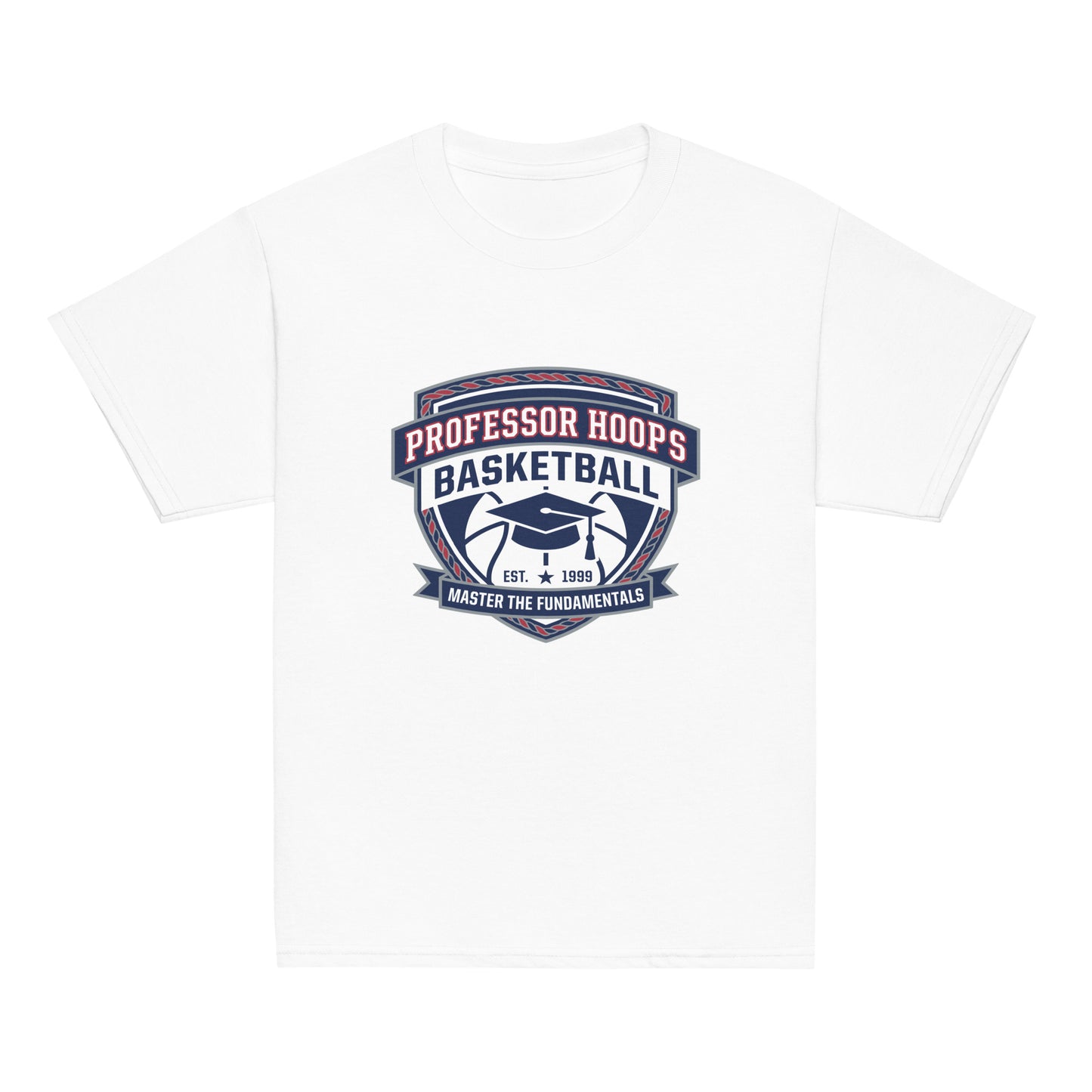 Classic | Youth T Shirt | Professor Hoops Basketball | Crest Logo