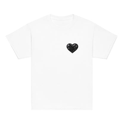 Classic | Youth T Shirt | Obsidian Heartbeat | Heart Crest Logo