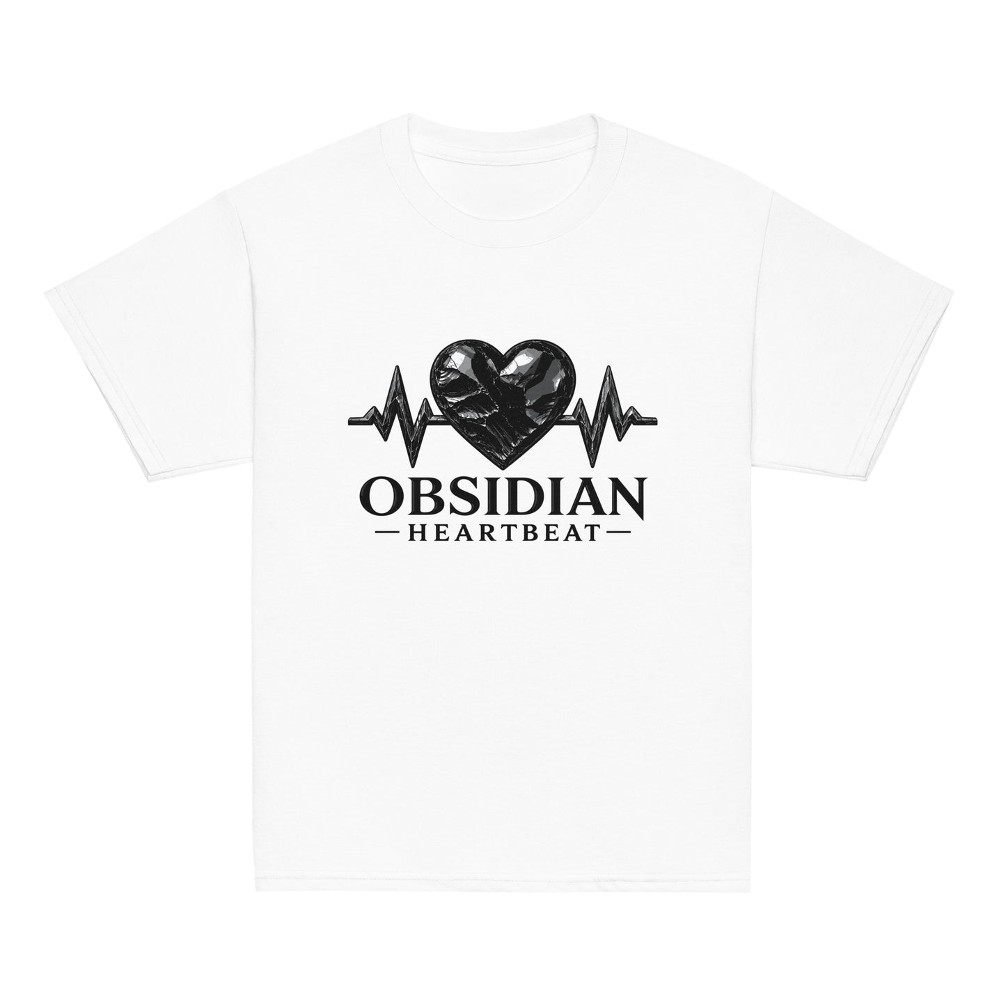 Classic | Youth T Shirt | Obsidian Heartbeat | Pulse Athletics Logo