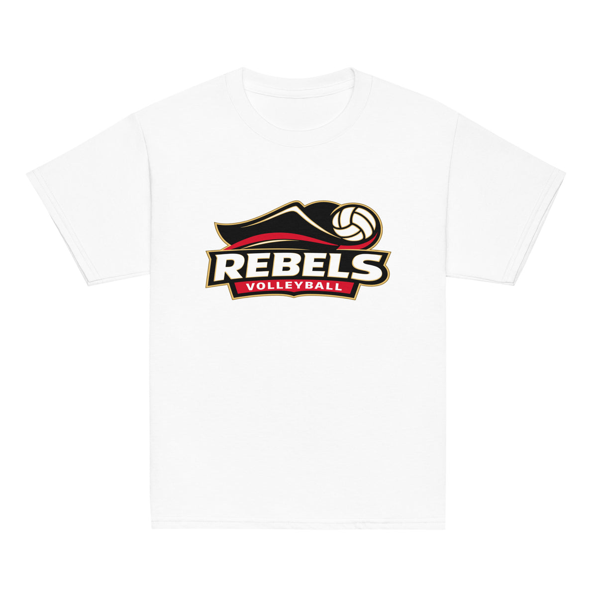 Classic | Youth T Shirt | Rebels Volleyball Club | Crest Logo