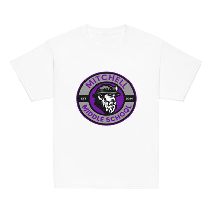 Classic | Youth T Shirt | Mitchell Middle School Softball | Badge Logo