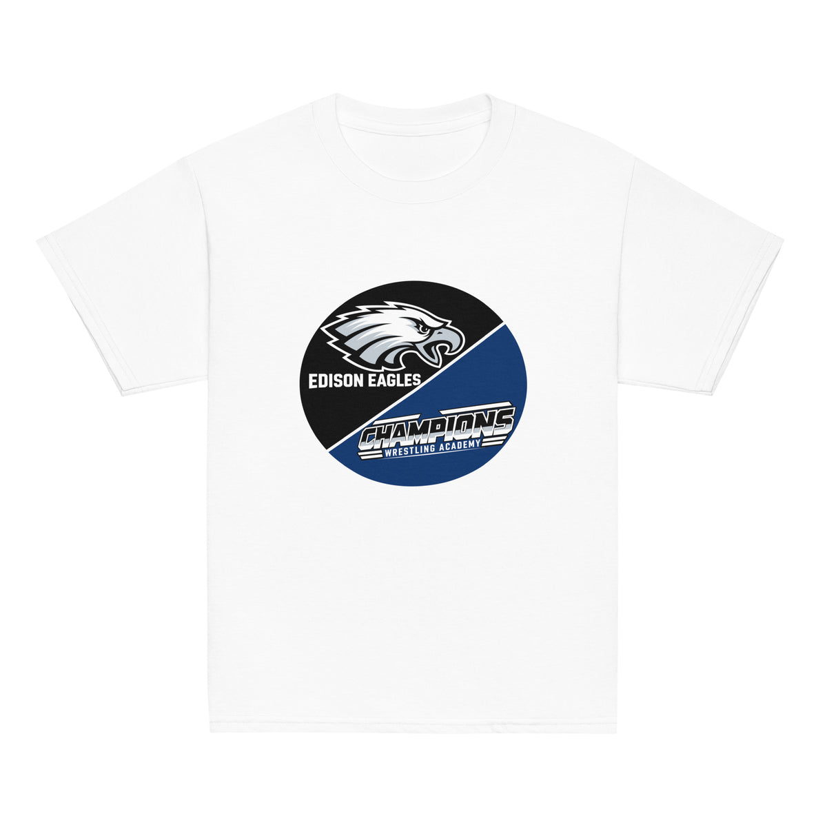 Classic | Youth T Shirt | Edison Eagles/CWA Wrestling | Badge Logo