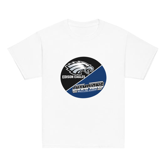 Classic | Youth T Shirt | Edison Eagles/CWA Wrestling | Badge Logo